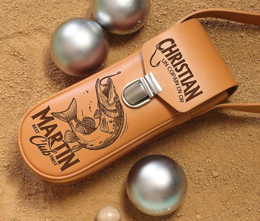 Sacoche Personnalisée pour boules de pétanque.