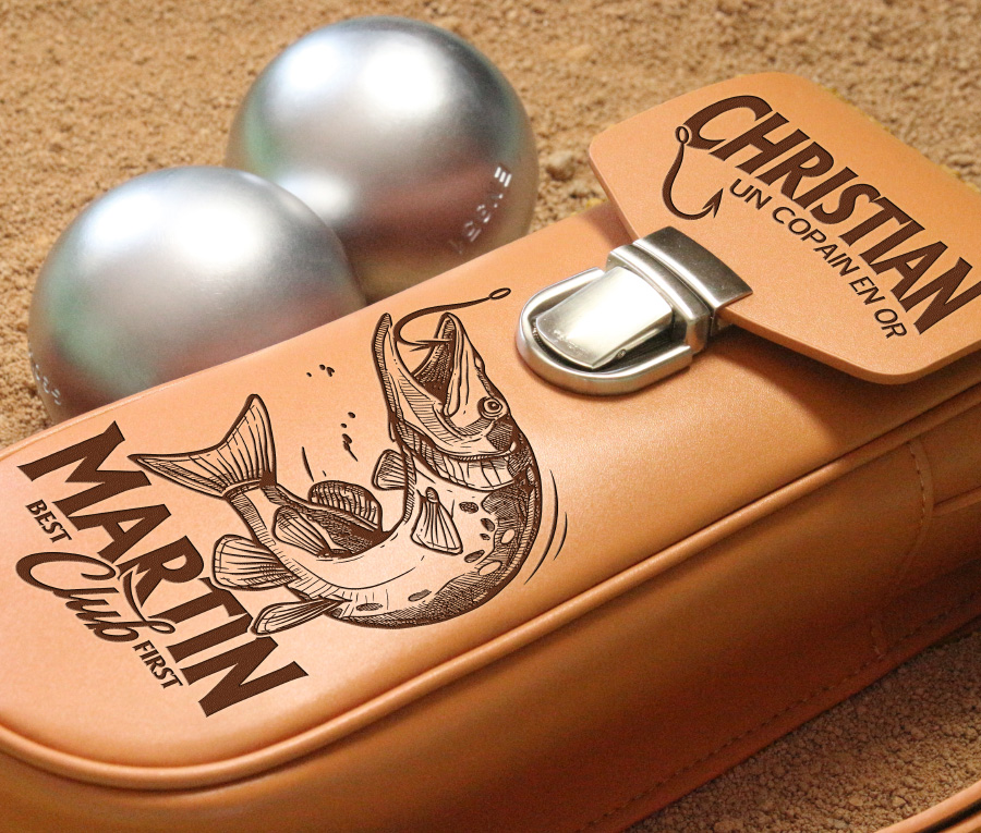 Sacoche Personnalisée pour boules de pétanque.